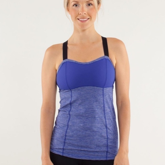 Lululemon Purple Cross Back Work Out Yoga Running Athletic Tank - Picture 2 of 15